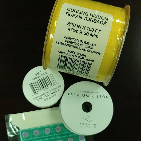 4/$15 🌻 NWT 4 packs assorted ribbon - Picture 2 of 2